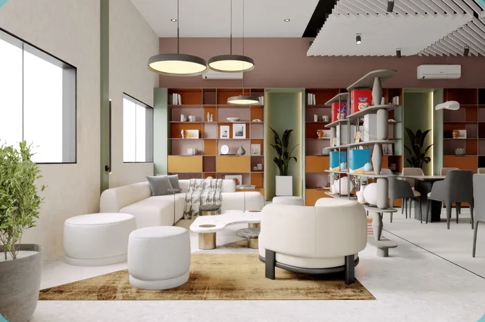 Salon commun de la résidence